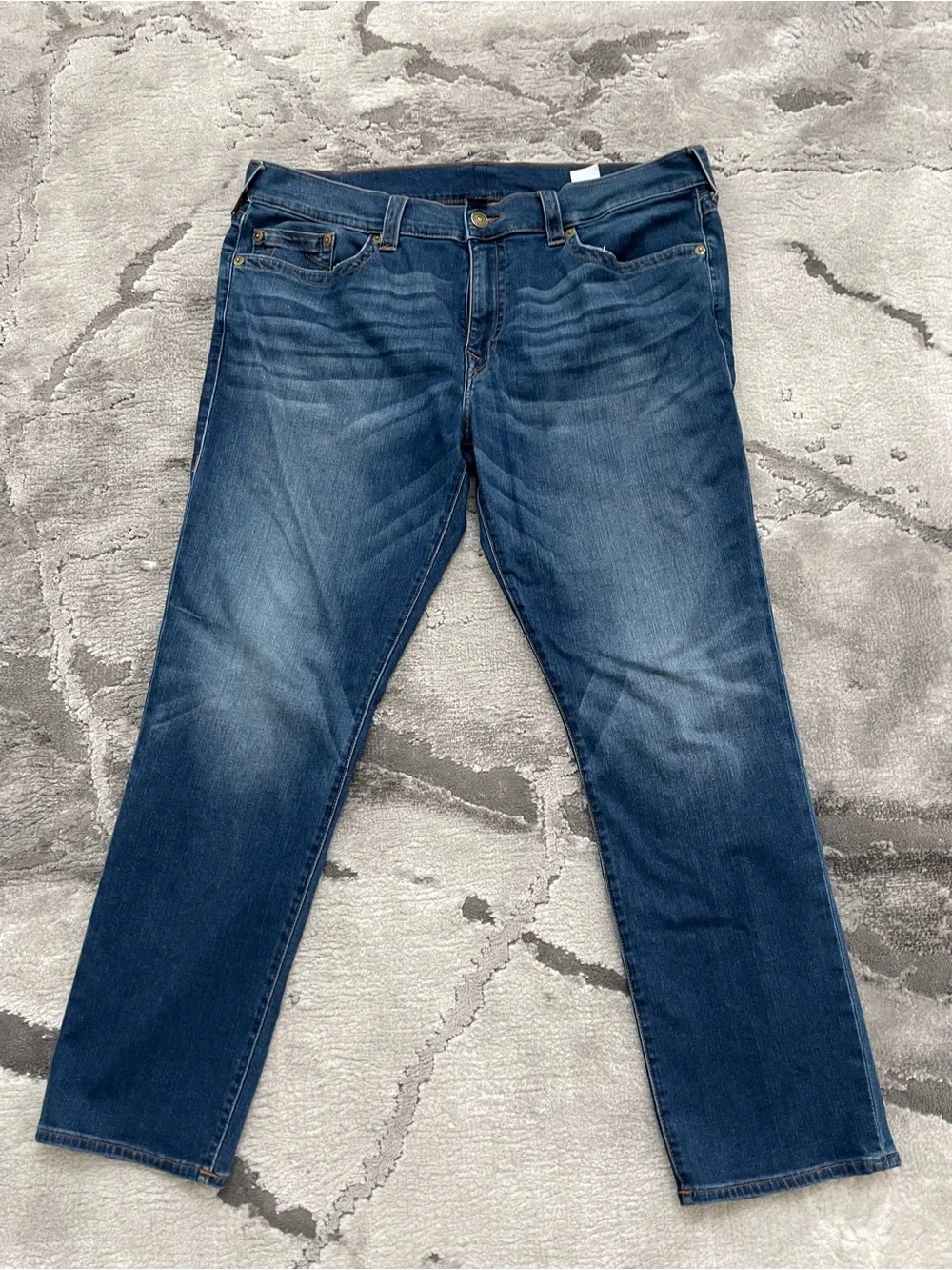 True Religion Geno Relaxed Slim Medium Blue Mens Jeans W40 L32